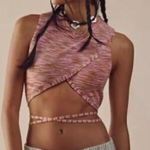 Free People cropped knit tank